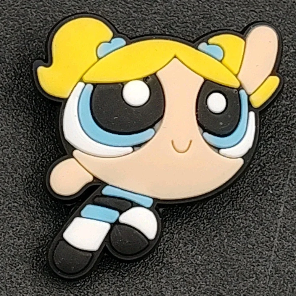 Set-3 Shoe Charms Powerpuff Girl Blossom Bubbles Buttercup Wristband B32.1GA3466